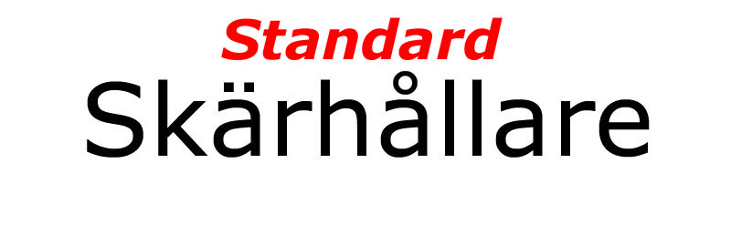 Skärhållare Svarv