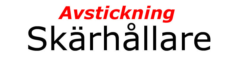 Skärhållare Svarv
