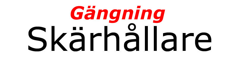 Skärhållare Svarv