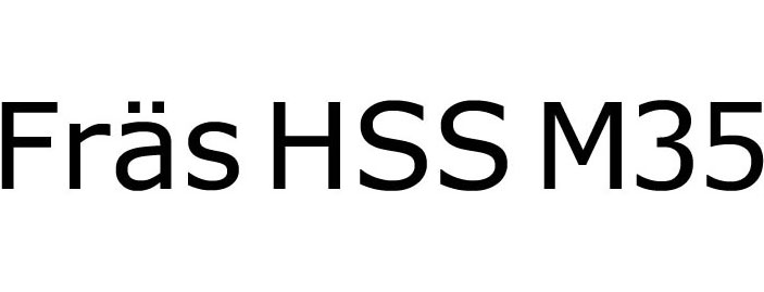 Fräs HSS M35