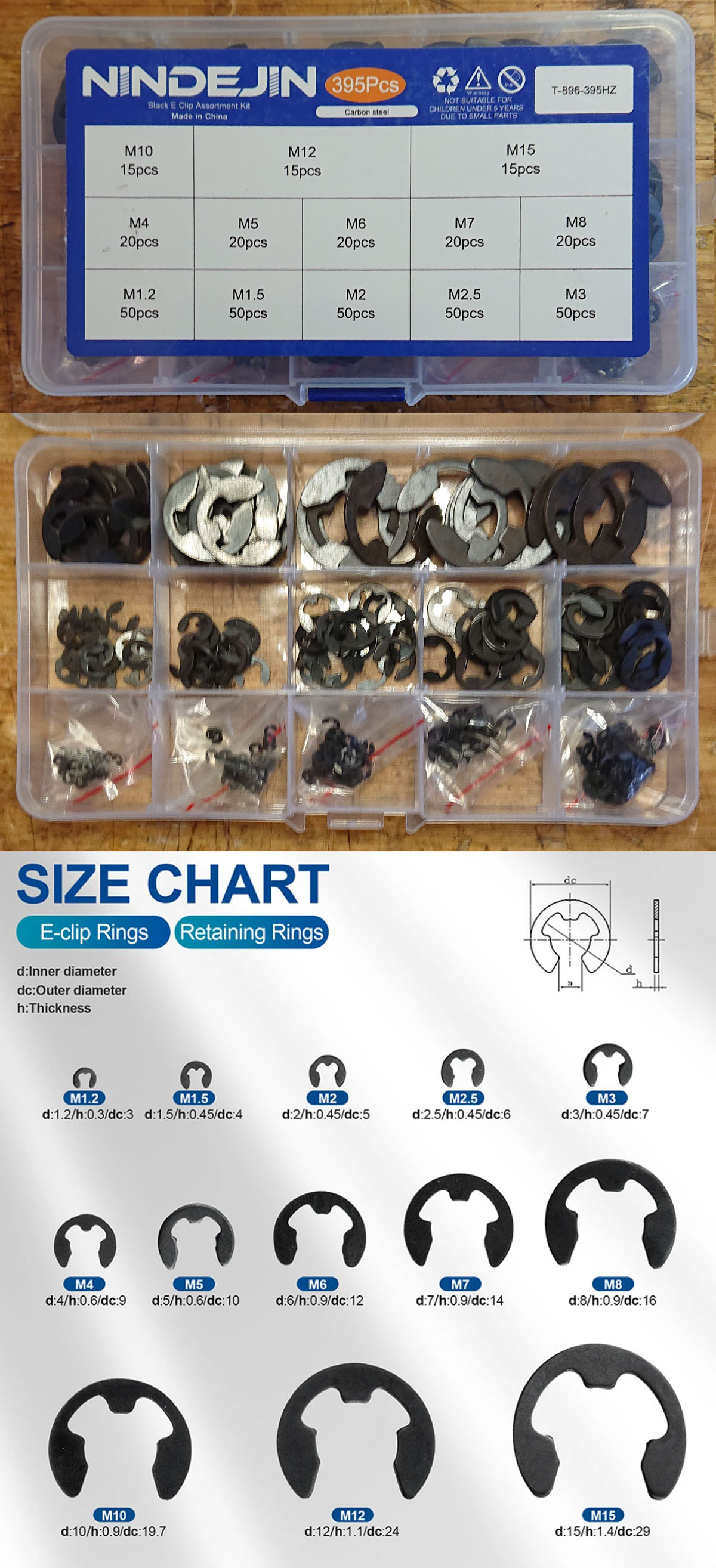 E-clip rings