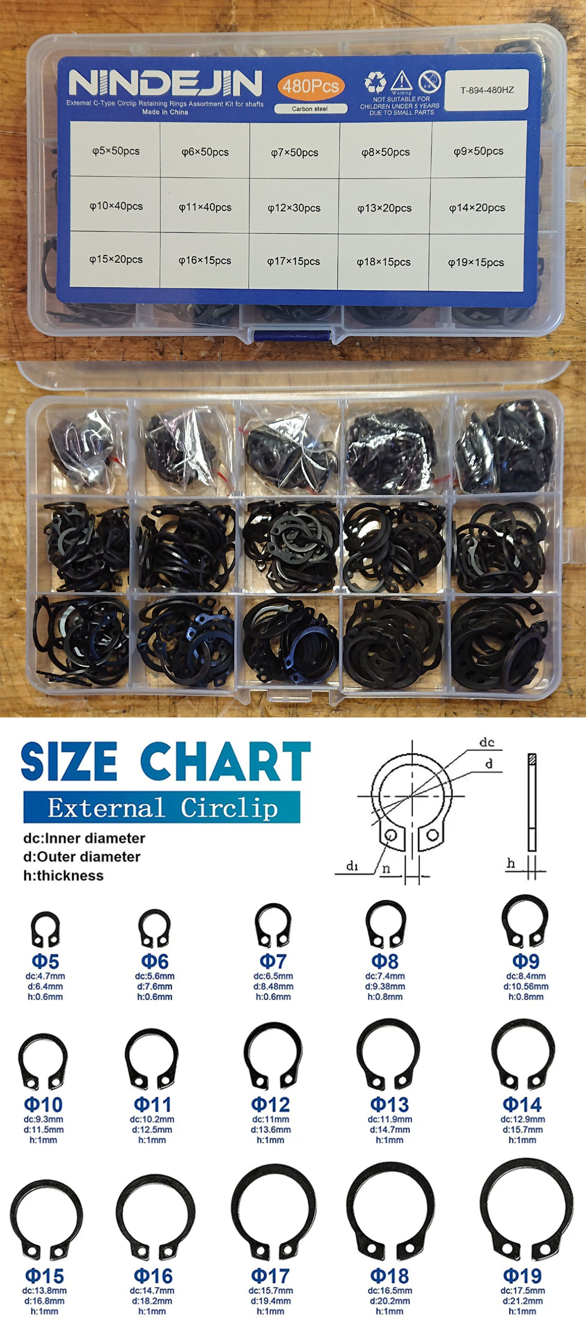 External circlip