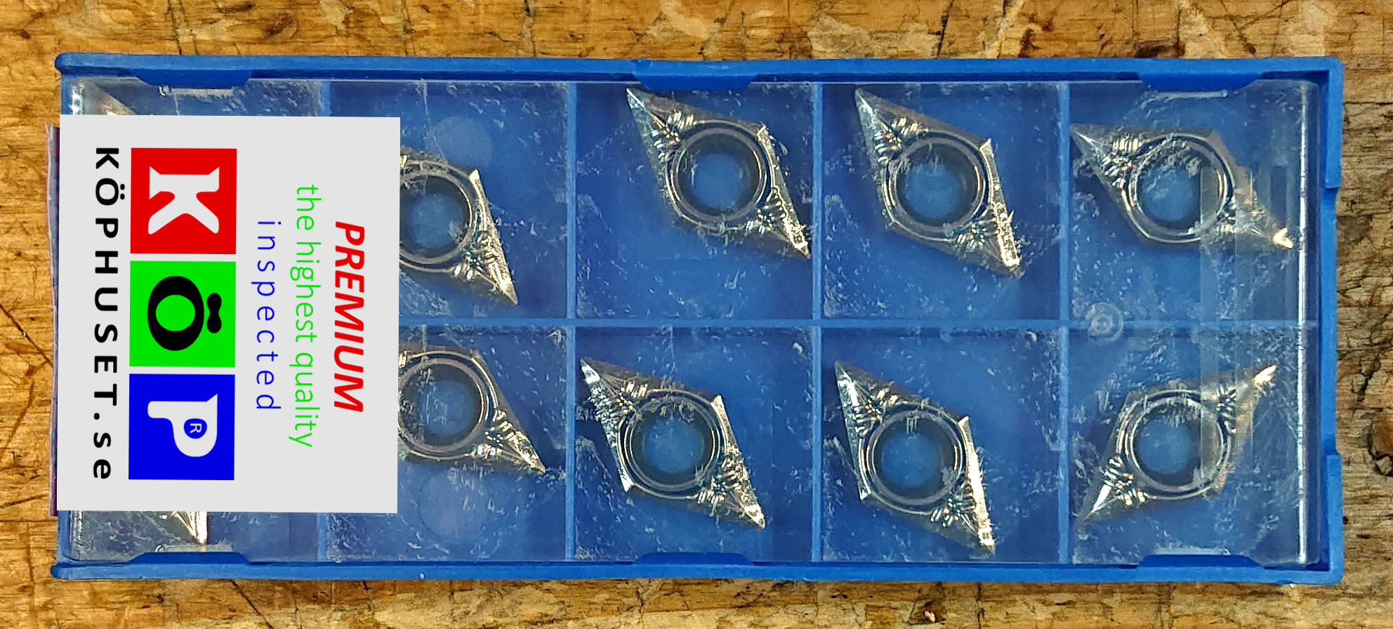 Svarvskär för aluminium.
