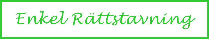 Enkel rättstavning!