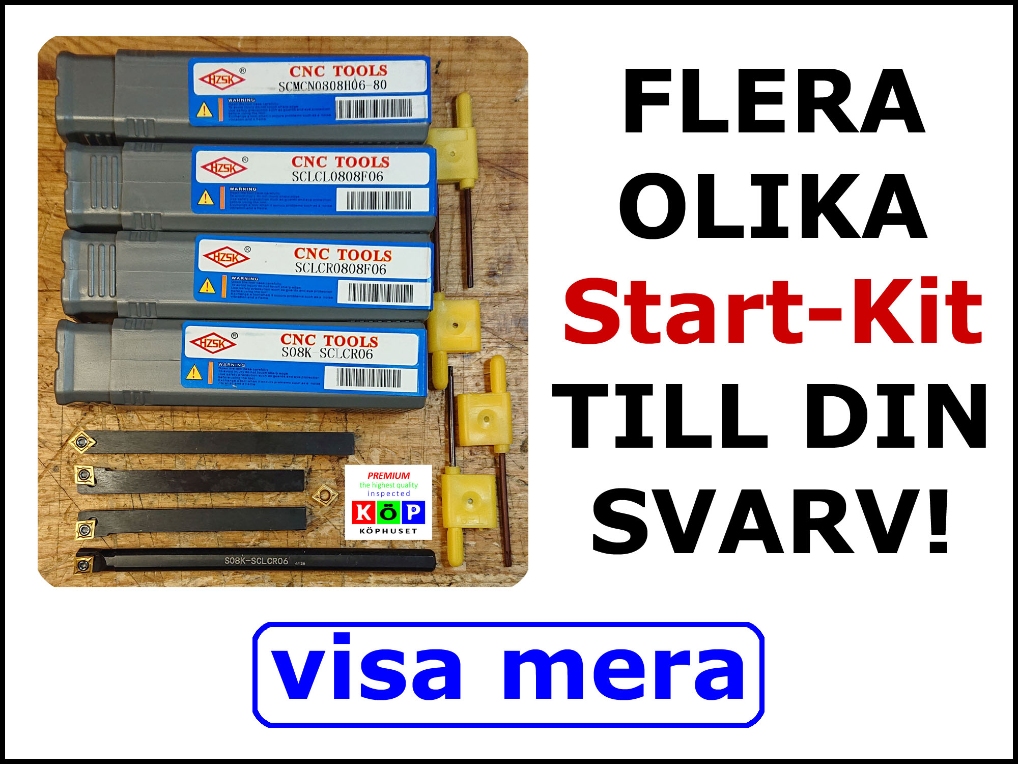 Skärhållaresatser.