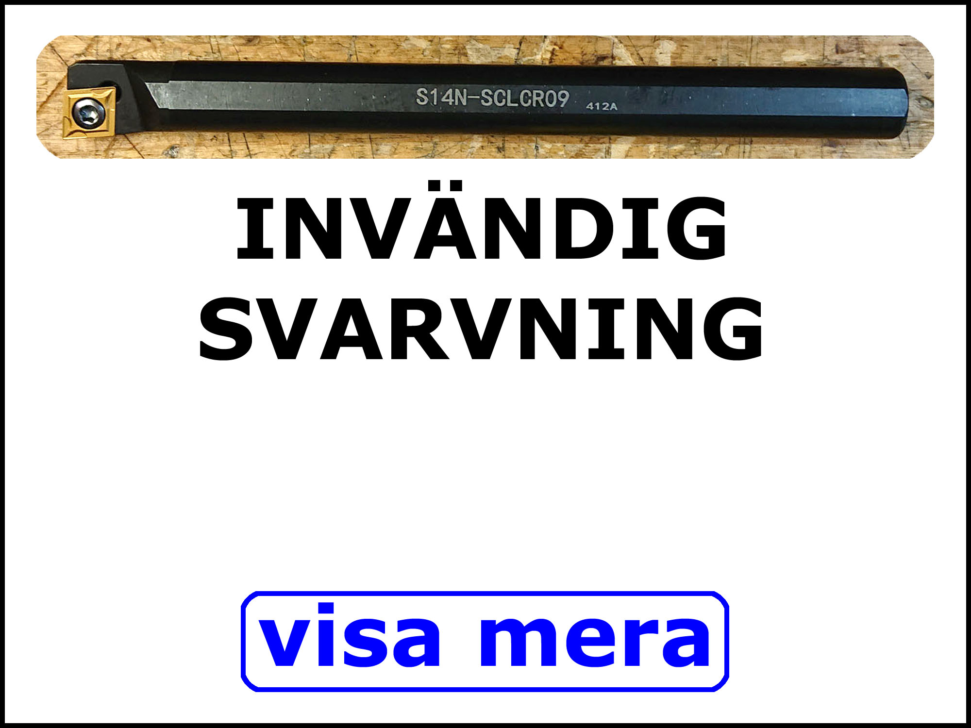 Skärhållare insida.