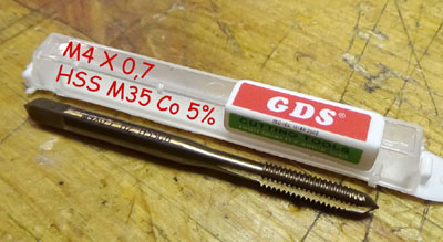Gängtapp 4,0 HSS Co5%