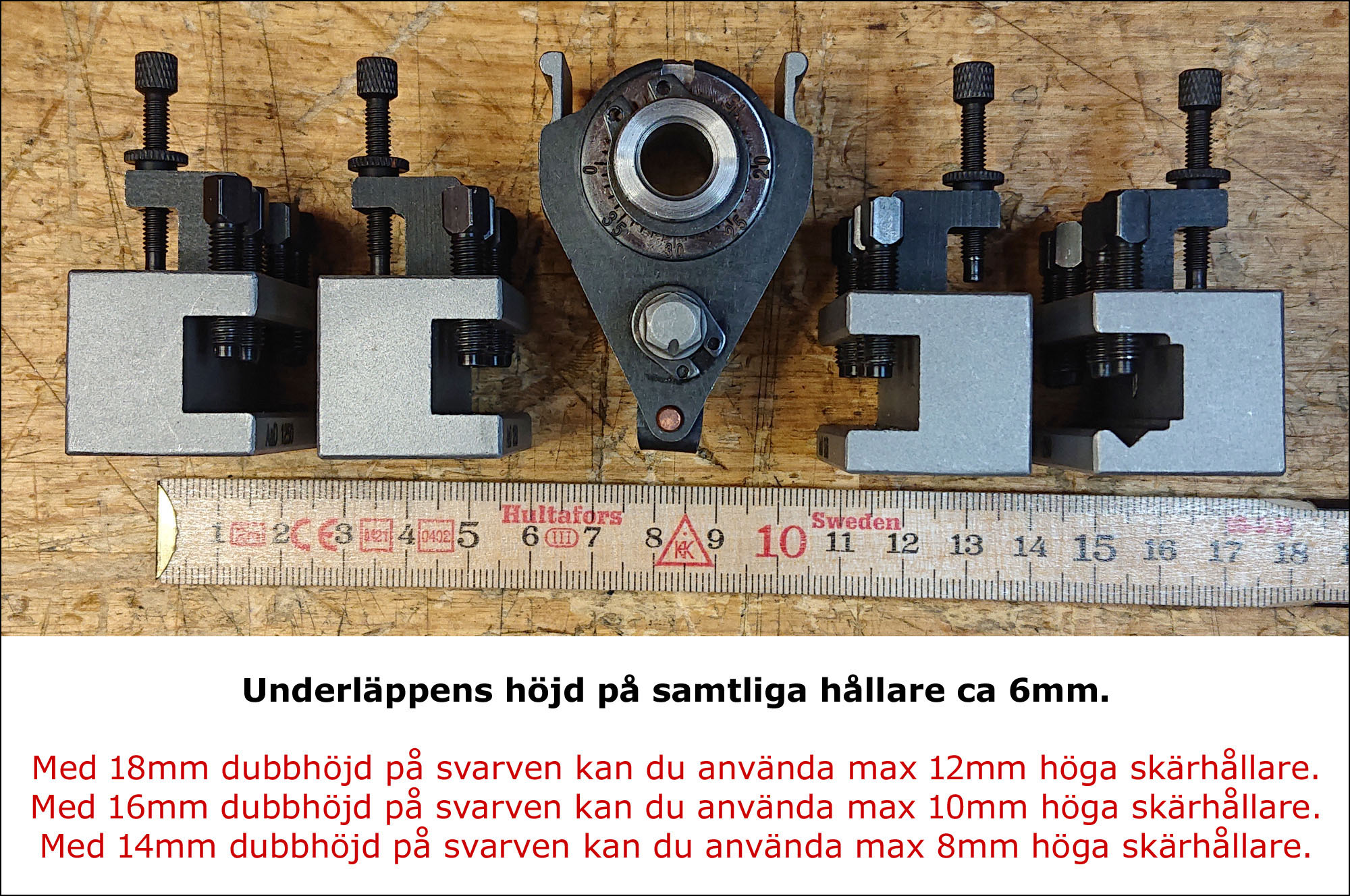 Snabbfäste till svarv.