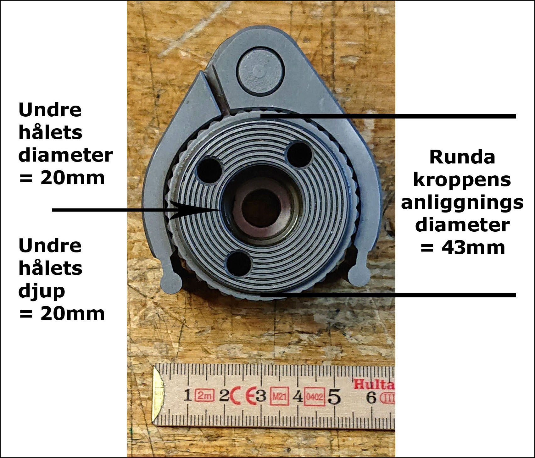 Snabbfäste till svarv.